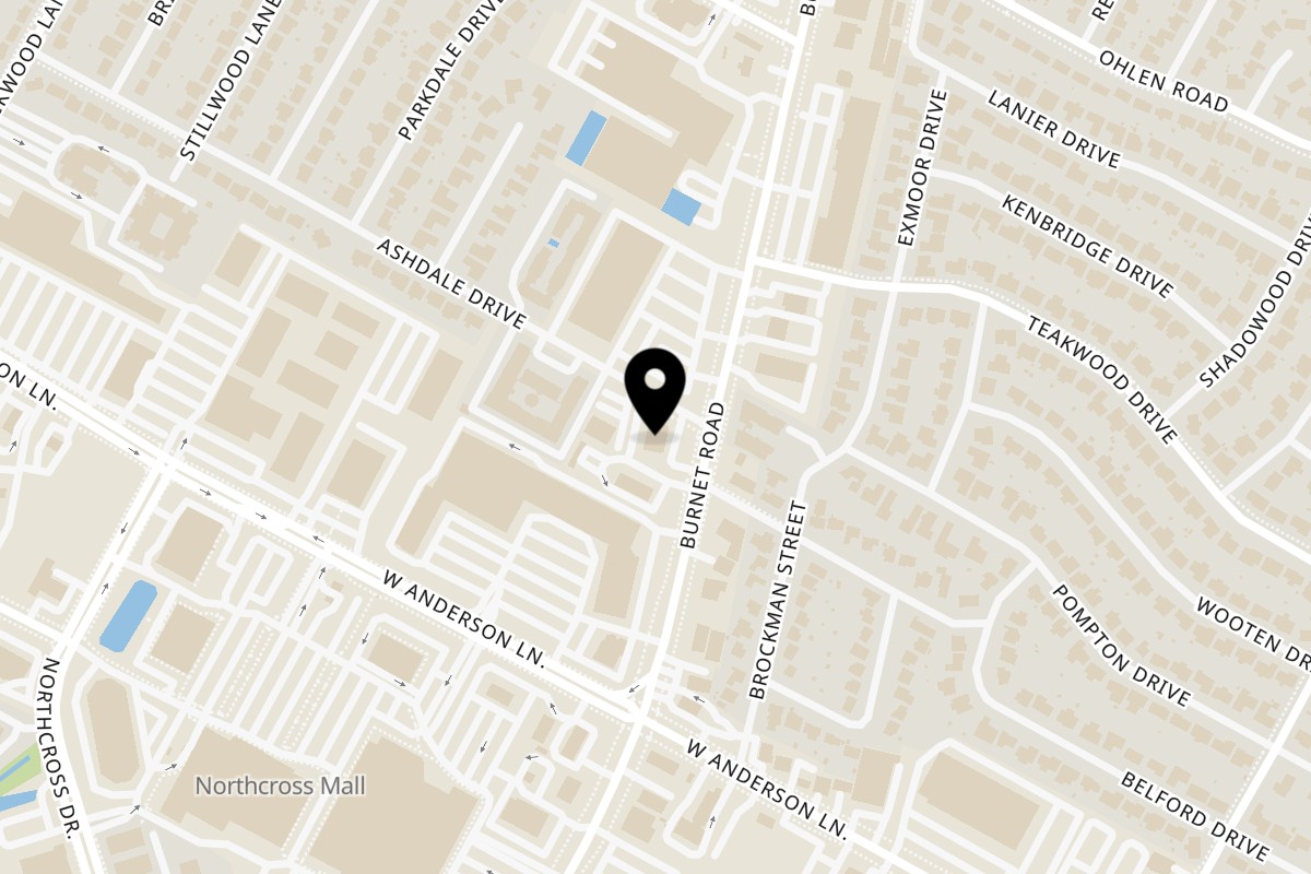 Map showing the location of DeSano Pizzeria Napoletana Burnet Road – Austin on 8000 Burnet Rd in Austin